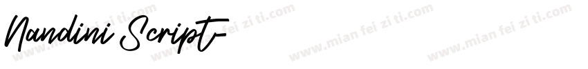 Nandini Script字体转换
